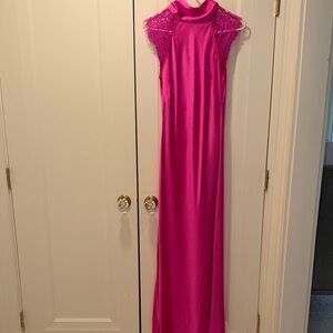 Generation Love Brianna Pink Lace & Satin Maxi Dress